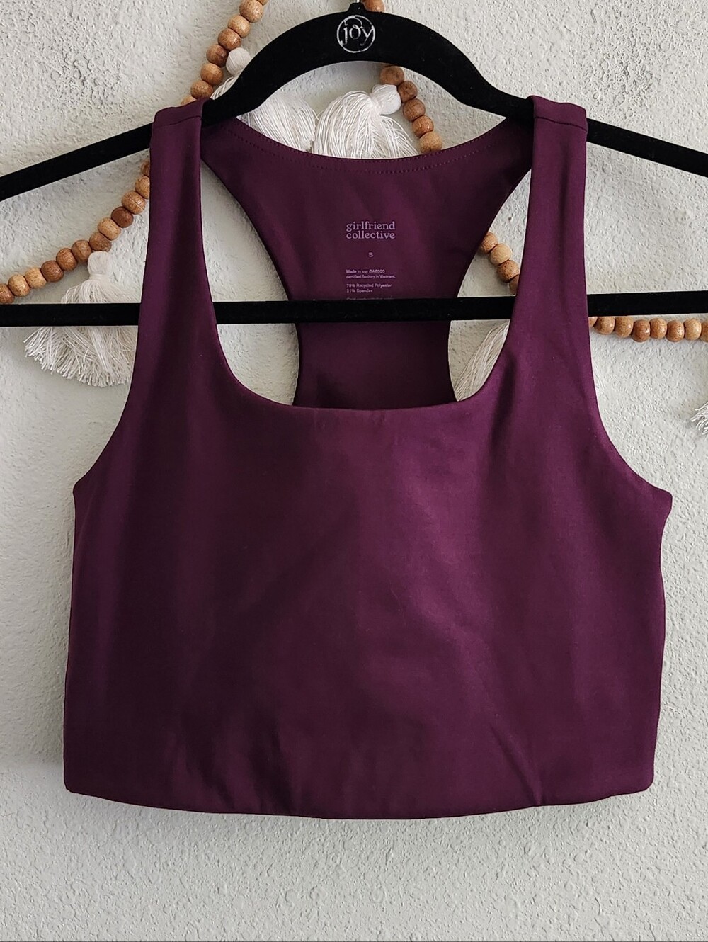 Girlfriend Collective Purple Sports Bra